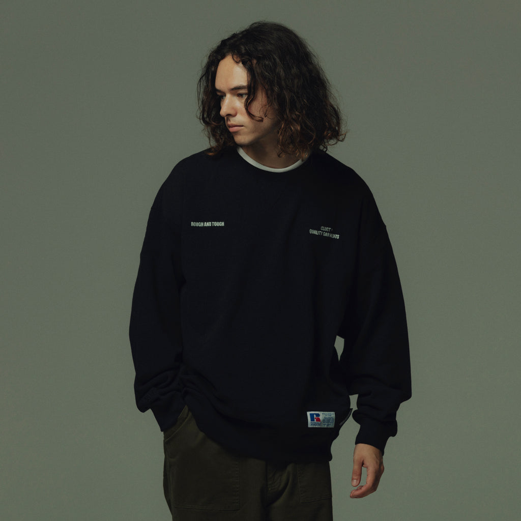 CLUCT × RUSSELL CREW SWEAT 04728