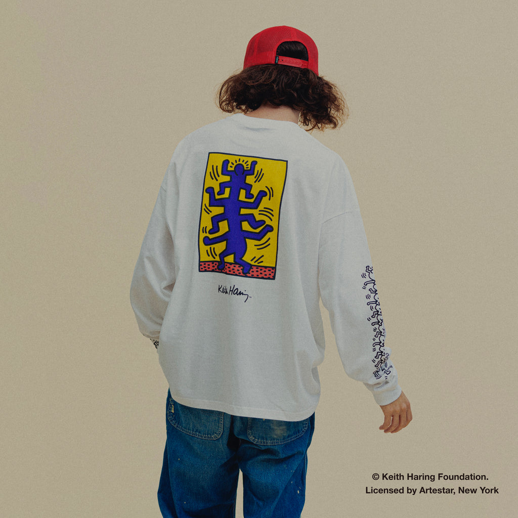 #E [L/S TEE] Keith Haring 04829