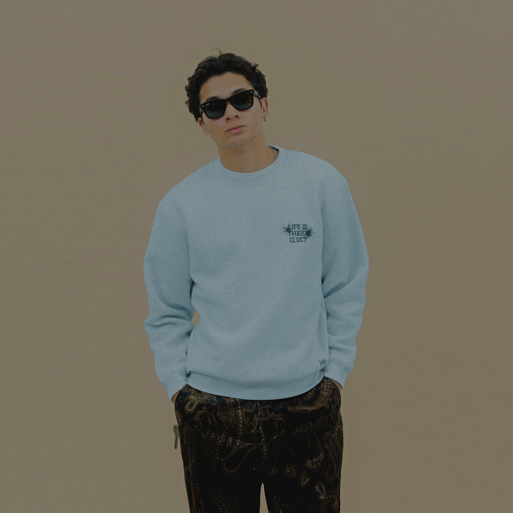 LIFE IS THRILL [CREW SWEAT] 05123