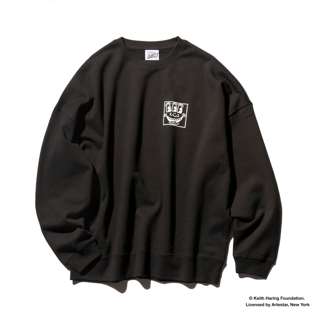 #F [CREW SWEAT] Keith Haring 04830