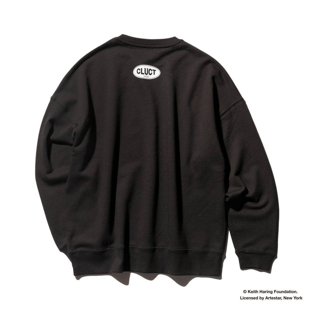 #F [CREW SWEAT] Keith Haring 04830