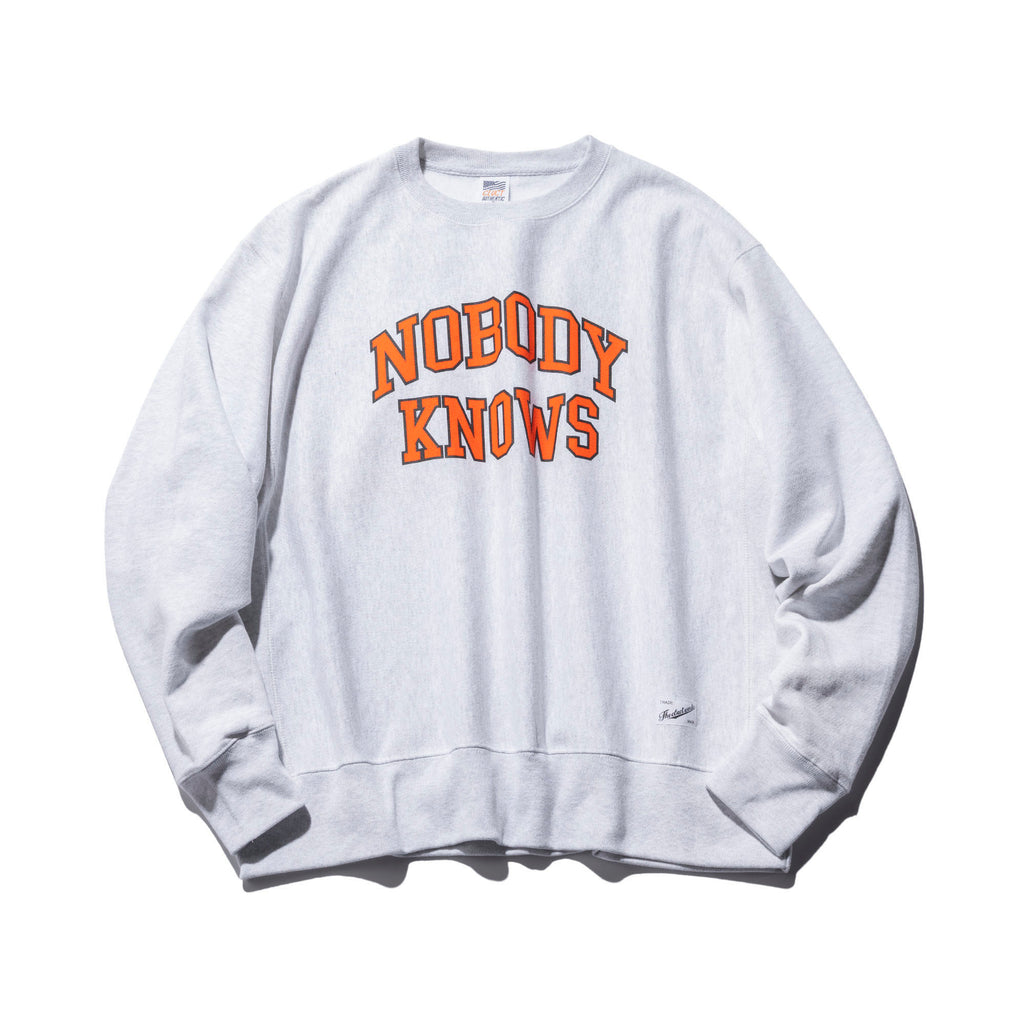 NOBODYKNOWS [CREW SWEAT] 04526